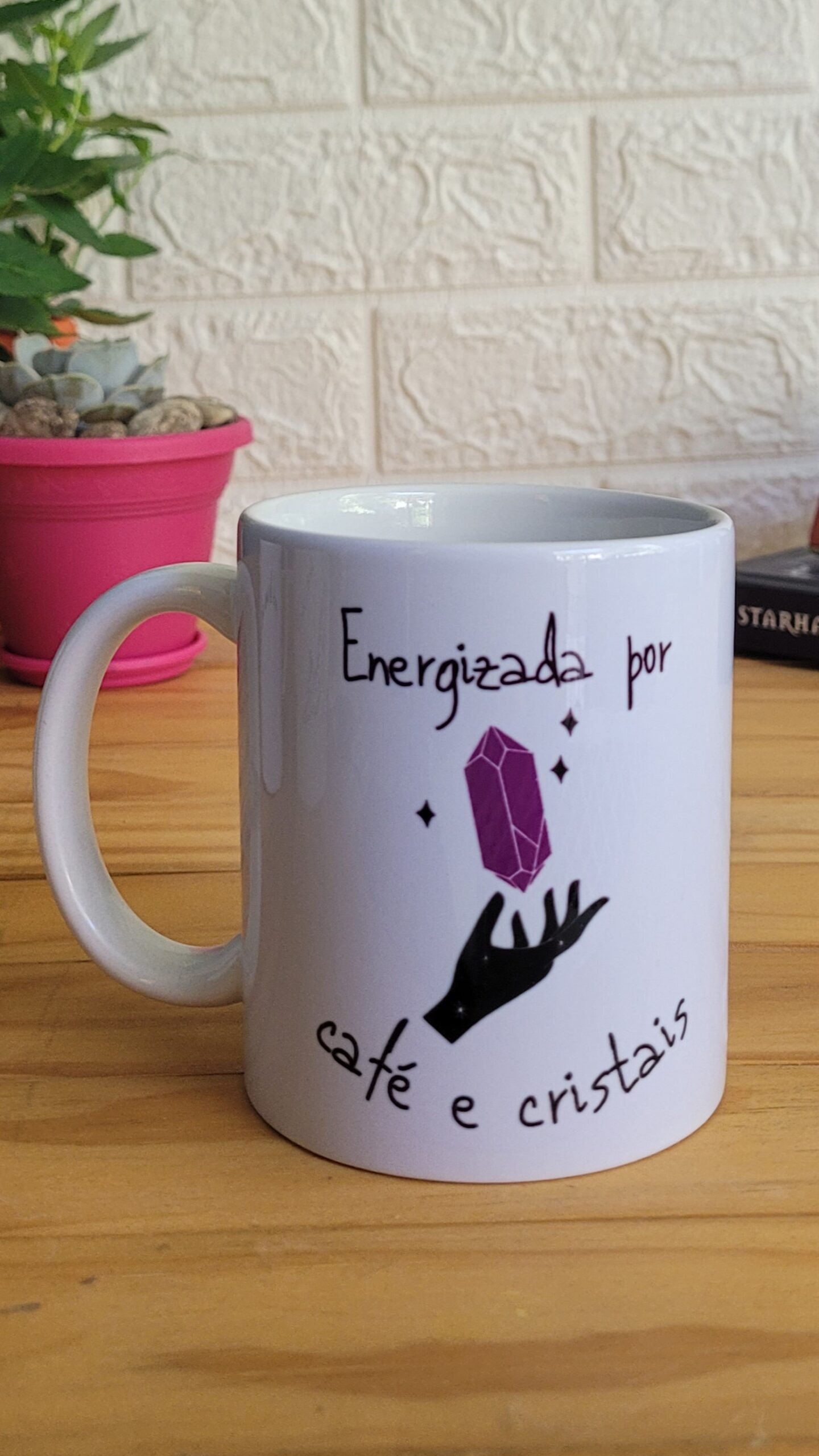 Caneca Energizada por Café e Cristais